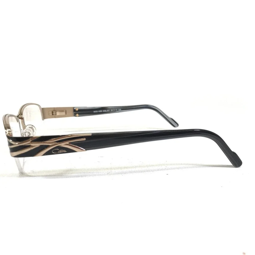 Cazal Eyeglasses Frames MOD.1055 COL.001 Brown Gold Rectangular 53-17-135